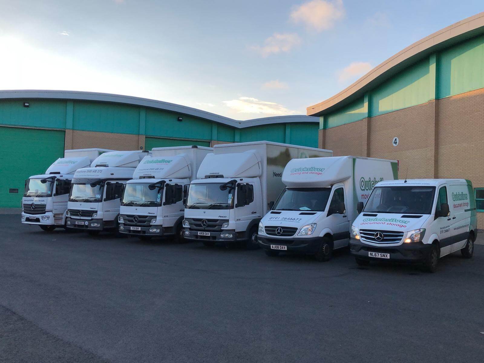 The Quicksilver fleet of moving vehicles